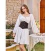 image:imageScarlet Darkness Corset Belt for Women Fishbone Wide Waist Corset Pirate BeltCoffee