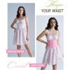 image:imageScarlet Darkness Corset Belt for Women Fishbone Wide Waist Corset Pirate BeltPink