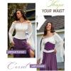 image:imageScarlet Darkness Corset Belt for Women Fishbone Wide Waist Corset Pirate BeltPurple Jacquard