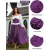 image:imageScarlet Darkness Corset Belt for Women Fishbone Wide Waist Corset Pirate BeltPurple Jacquard