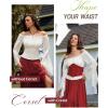 image:imageScarlet Darkness Corset Belt for Women Fishbone Wide Waist Corset Pirate BeltWine Jacquard