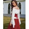 image:imageScarlet Darkness Corset Belt for Women Fishbone Wide Waist Corset Pirate BeltWine Jacquard