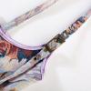 image:imageScarlet Darkness Corset Belt for Women Renaissance Underbust Corset Floral Lace Up Boned Waist BeltsBloom Purple
