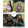 image:imageScarlet Darkness Corset Belt for Women Renaissance Underbust Corset Floral Lace Up Boned Waist BeltsBloom Purple