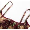 image:imageScarlet Darkness Corset Belt for Women Renaissance Underbust Corset Floral Lace Up Boned Waist BeltsBordeaux Floral