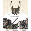image:imageScarlet Darkness Corset Belt for Women Renaissance Underbust Corset Floral Lace Up Boned Waist BeltsMidnight Black