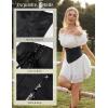 image:imageScarlet Darkness Corset Belt for Women Underbust Satin Waist Training Cincher CorsetBlack