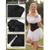 image:imageScarlet Darkness Corset Belt for Women Underbust Satin Waist Training Cincher CorsetBlack Jacquard