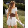 image:imageScarlet Darkness Corset Belt for Women Underbust Satin Waist Training Cincher CorsetBrown