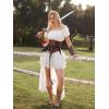 image:imageScarlet Darkness Corset Belt for Women Underbust Satin Waist Training Cincher CorsetBrown Jacquard