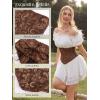 image:imageScarlet Darkness Corset Belt for Women Underbust Satin Waist Training Cincher CorsetBrown Jacquard
