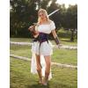 image:imageScarlet Darkness Corset Belt for Women Underbust Satin Waist Training Cincher CorsetDeep Purple