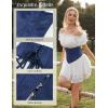 image:imageScarlet Darkness Corset Belt for Women Underbust Satin Waist Training Cincher CorsetNavy Blue