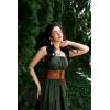 image:imageScarlet Darkness Corset Belts for Women Elastic Stretch Costume Belts Laceup Waist Cinch Belt Brown M
