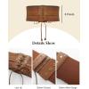image:imageScarlet Darkness Corset Belts for Women Elastic Stretch Costume Belts Laceup Waist Cinch Belt Brown M