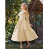 image:imageScarlet Darkness Corset Dress for Women 2026 Renaissance Costume Summer Maxi Cocktail Party Dresses with PocketsApricot