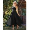 image:imageScarlet Darkness Corset Dress for Women 2026 Renaissance Costume Summer Maxi Cocktail Party Dresses with PocketsBlack