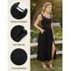 image:imageScarlet Darkness Corset Dress for Women 2026 Renaissance Costume Summer Maxi Cocktail Party Dresses with PocketsBlack