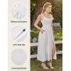 image:imageScarlet Darkness Corset Dress for Women 2026 Renaissance Costume Summer Maxi Cocktail Party Dresses with PocketsWhite