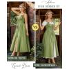 image:imageScarlet Darkness Corset Dress for Women 2026 Renaissance Costume Summer Maxi Cocktail Party Dresses with PocketsYellow Green