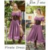 image:imageScarlet Darkness Corset Dress for Women Off Shoulder Renaissance Costume Short Sleeve Milkmaid Dresses with PocketsPink Purple