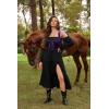 image:imageScarlet Darkness Corset Tops for Women Renaissance Lace Up Corset Velvet Underbust Boned Bustier Bodice