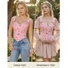 image:imageScarlet Darkness Floral Corset Tops for Women Renaissance Corset Boned Lace Up Bustier TopsPink Floral