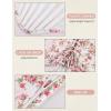 image:imageScarlet Darkness Floral Corset Tops for Women Renaissance Corset Boned Lace Up Bustier TopsWhite Pink Floral