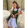 image:imageScarlet Darkness Girls Renaissance Dress Medieval A Line Maxi Dresses Two Piece SetDark Green