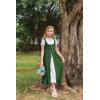 image:imageScarlet Darkness Girls Renaissance Dress Medieval A Line Maxi Dresses Two Piece SetDark Green