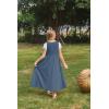 image:imageScarlet Darkness Girls Renaissance Dress Medieval A Line Maxi Dresses Two Piece SetGrey Blue