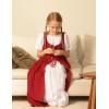 image:imageScarlet Darkness Girls Renaissance Dress Medieval A Line Maxi Dresses Two Piece SetRed