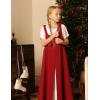 image:imageScarlet Darkness Girls Renaissance Dress Medieval A Line Maxi Dresses Two Piece SetRed