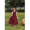 image:imageScarlet Darkness Girls Renaissance Dress Medieval A Line Maxi Dresses Two Piece SetRed