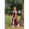 image:imageScarlet Darkness Girls Renaissance Dress Medieval A Line Maxi Dresses Two Piece SetRed