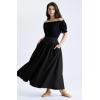 image:imageScarlet Darkness Maxi Skirts for Women Renaissance Skirt High Waist Black Long Skirt