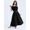 image:imageScarlet Darkness Maxi Skirts for Women Renaissance Skirt High Waist Black Long Skirt