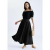 image:imageScarlet Darkness Maxi Skirts for Women Renaissance Skirt High Waist Black Long Skirt