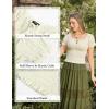 image:imageScarlet Darkness Peasant Blouse for Women Off Shoulder Puff Sleeve Smocked Waist Summer TopsCream