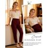 image:imageScarlet Darkness Peasant Blouses for Women Cotton Off The Shoulder Top Puff Sleeve Renaissance ShirtApricot