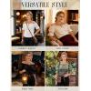 image:imageScarlet Darkness Peasant Blouses for Women Cotton Off The Shoulder Top Puff Sleeve Renaissance ShirtGreen
