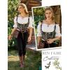 image:imageScarlet Darkness Peasant Blouses for Women Cotton Off The Shoulder Top Puff Sleeve Renaissance ShirtWhite