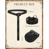 image:imageScarlet Darkness Renaissance Belt Pouch Pirate Viking Belt Medieval Belts Costume Accessories for Women MenBlack