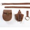 image:imageScarlet Darkness Renaissance Belt Pouch Pirate Viking Belt Medieval Belts Costume Accessories for Women MenBrown Set