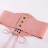 image:imageScarlet Darkness Renaissance Corset Belt Laceup Tied Waspie Wide Elastic Waist Belts for WomenPink Floral