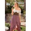 image:imageScarlet Darkness Renaissance Corset Belt for Women Medieval Vintage Boned Underbust Bustier TopCoffee Brown