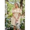 image:imageScarlet Darkness Renaissance Costume Women Corset Dress Midi Off Shoulder Fairy DressesApricot