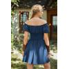 image:imageScarlet Darkness Renaissance Costume Women Corset Dress Midi Off Shoulder Fairy DressesDark Blue