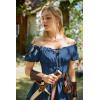 image:imageScarlet Darkness Renaissance Costume Women Corset Dress Midi Off Shoulder Fairy DressesDark Blue
