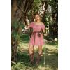 image:imageScarlet Darkness Renaissance Costume Women Corset Dress Midi Off Shoulder Fairy DressesDusty Pink
